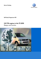 VW - SSP 455 2.0l TDI engines in the T5 2010 